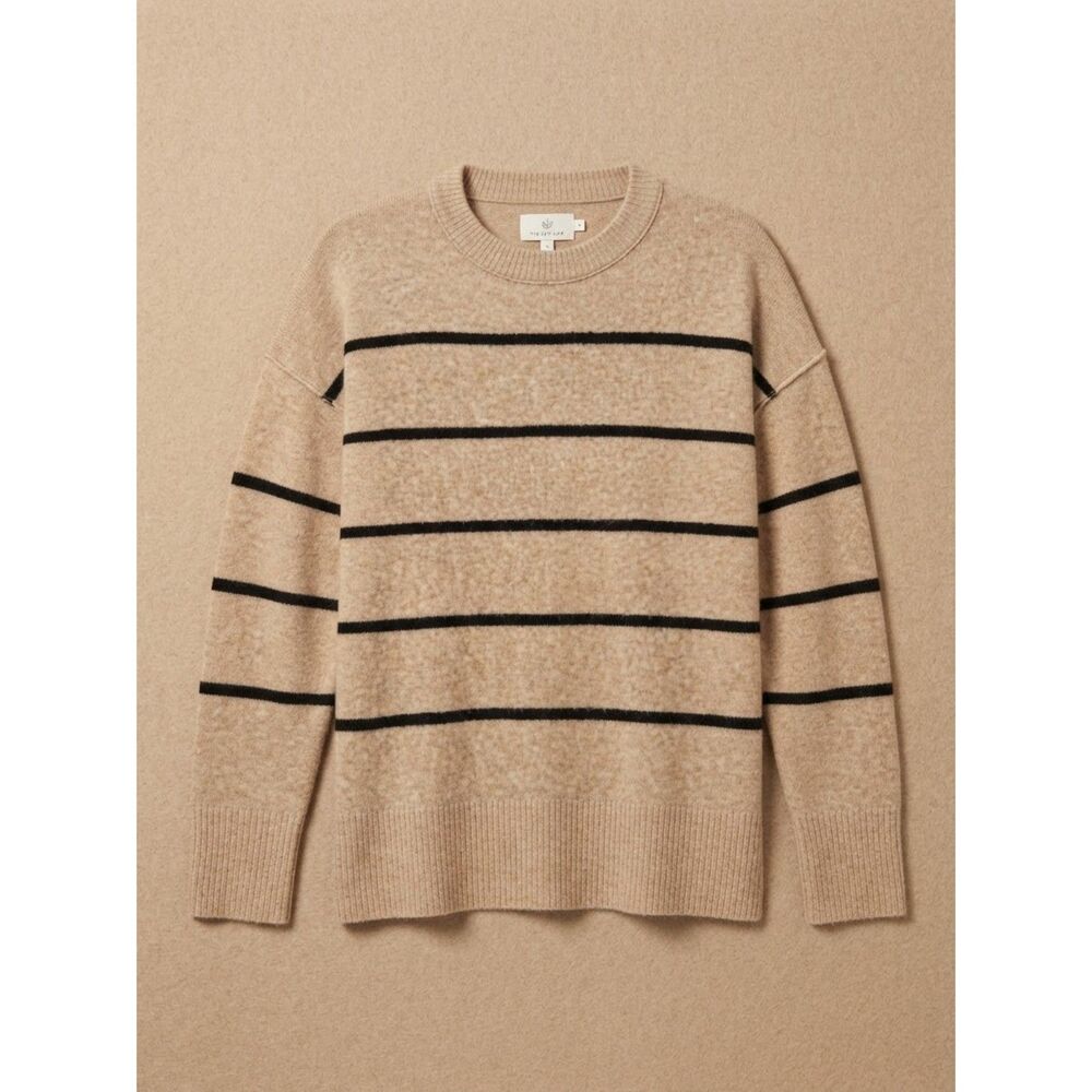 Women's Aerie Oversized Grandpacore Striped Crewneck Sweater Size Medium